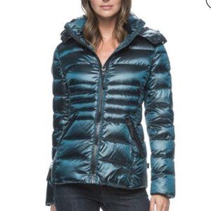 Andrew Marc Premium Down Puffer Jacket with Detachable Hood Size XS